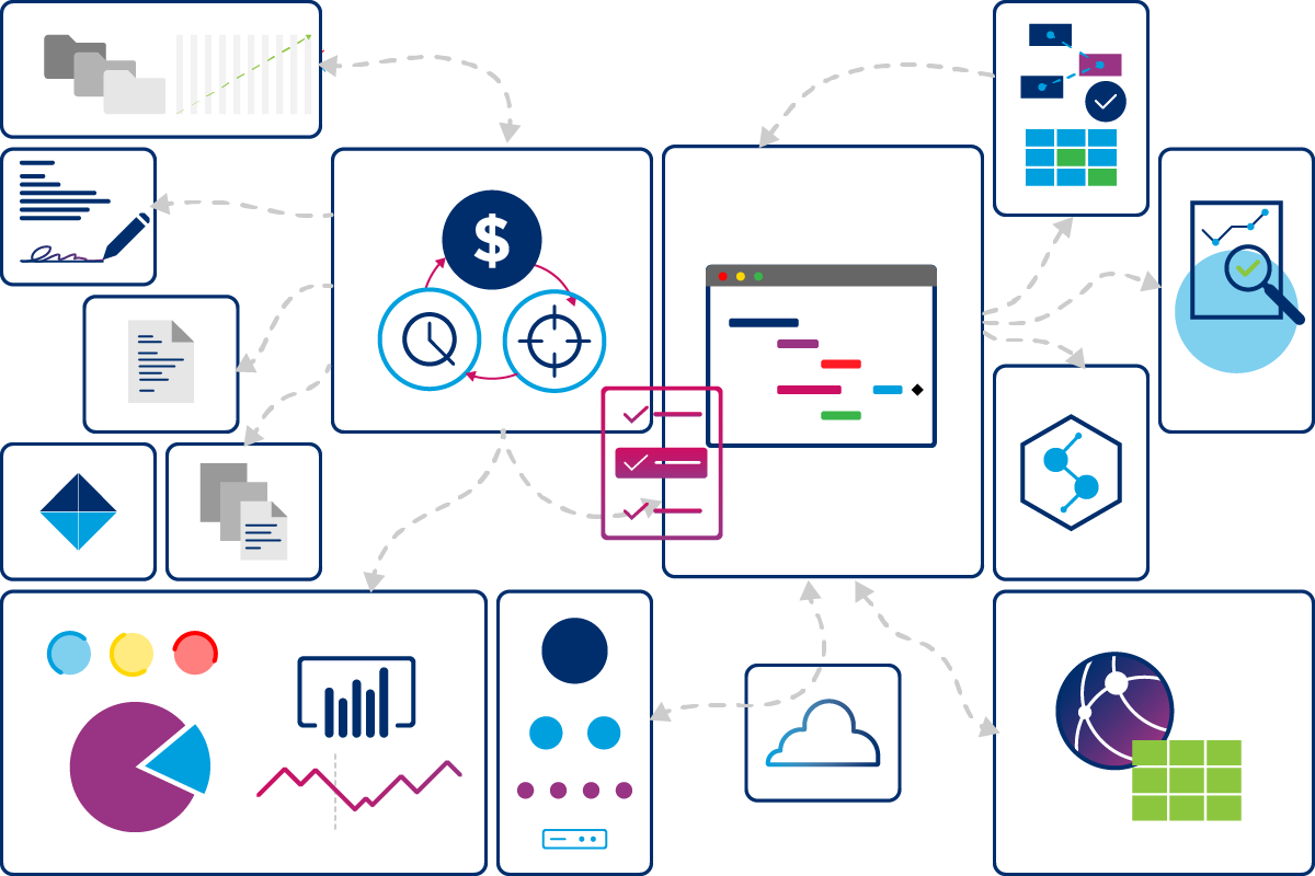 Tools and technology illustration